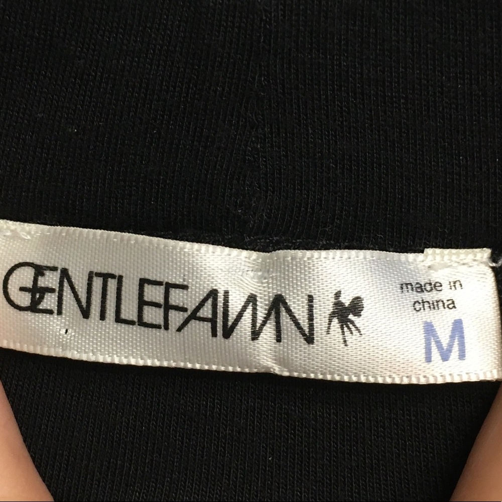 (SOLD) GENTLE FAWN Maxi Skirt Slit Cut Side Black M - Picture 4 of 4